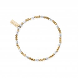 Chlobo Gold And Silver Dainty Sparkle Bracelet