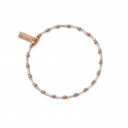 Chlobo Rose And Silver Rhythm Of Water Bracelet