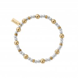 Chlobo Gold And Silver Sparkle Ball Bracelet