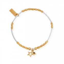 Chlobo Gold And Silver Double Star Bracelet