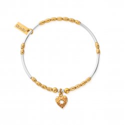Chlobo Gold And Silver Decorated Star Heart Bracelet
