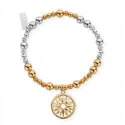 Chlobo Gold And Silver Sun Mandala Bracelet