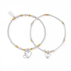 Chlobo Gold And Silver Double Devotion Set Of 2