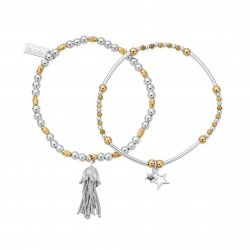 Chlobo Gold And Silver Wishful Set Of 2