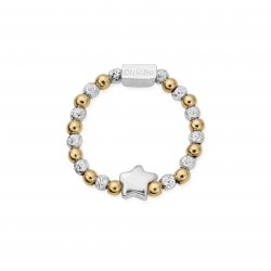 Chlobo Gold And Silver Inset Star Ring