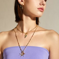 Ania Haie Gold Faceted Red Charm