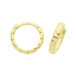 9ct Gold Hinged Earrings 