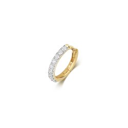 Diamond Cartilage Hoop In 9ct Gold 