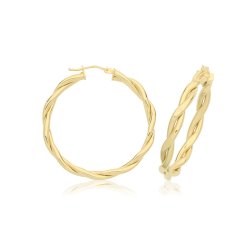 9ct Gold Hoops Earrings ER1220-