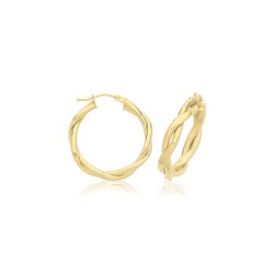 9ct Gold Hoops Earrings ER1220-