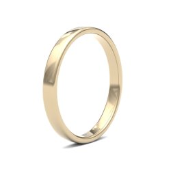 9ct Yellow Gold 2.5mm Light Soft Court Wedding Ring