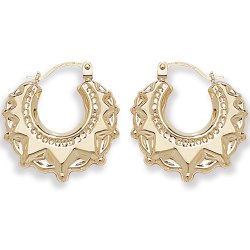 9ct Gold Creole Earrings 