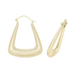 9ct Gold Creole Earrings 