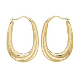9ct Gold Creole Earrings 