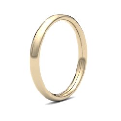 9ct Yellow Gold 2.5mm Heavy Court Wedding Ring
