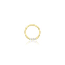 9ct Gold Cz Septum Piercing 