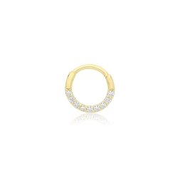 9ct Gold Cz Septum Piercing 