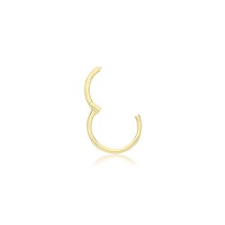 9ct Gold Plain Septum Piercing 