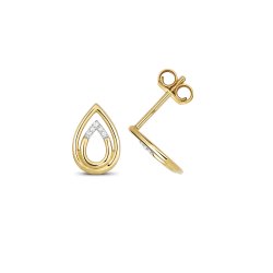 Diamond Earring Studs In 9ct Gold 