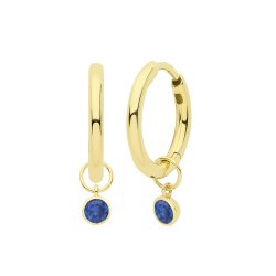 9ct Gold Single Stone Earring Charm 