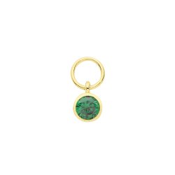 9ct Gold Single Stone Earring Charm 