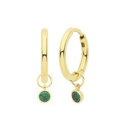 9ct Gold Single Stone Earring Charm 