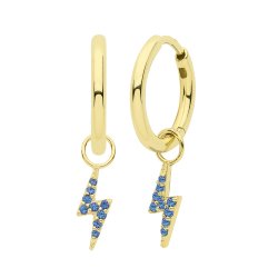 9ct Gold Lightning Bolt Earring Charm 