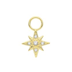 9ct Gold Star Earring Charm 