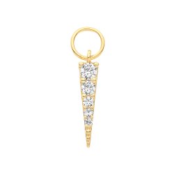 9ct Gold Spike Earring Charm 