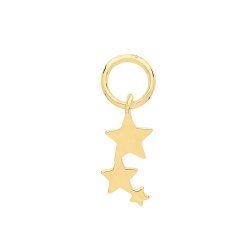 9ct Gold Shooting Star Earring Charm 