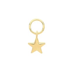 9ct Gold Star Earring Charm 