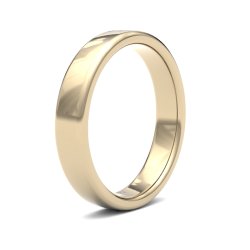 9ct Yellow Gold 4mm Medium Soft Court Wedding Ring