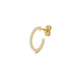Diamond Hoops In 18ct Gold 