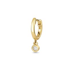 Diamond Huggies In 9ct Gold 
