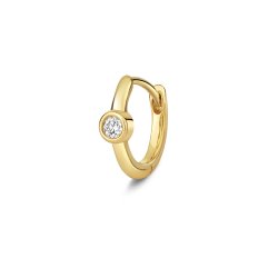 Diamond Huggies In 9ct Gold 