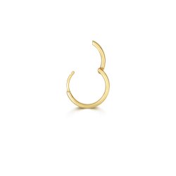 9ct Gold Round Tube Cartilage Hoop ES2001-