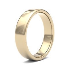 9ct Yellow Gold 5mm Medium Soft Court Wedding Ring