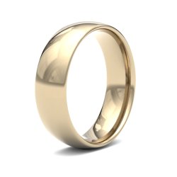18ct Yellow Gold 6mm Light Court Wedding Ring