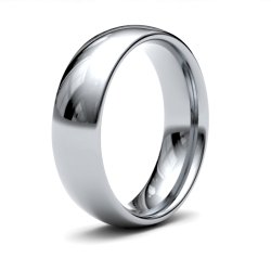Palladium 6mm Medium Court Wedding Ring