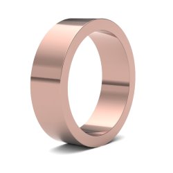 9ct Rose Gold 6mm Flat Medium Wedding Ring