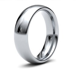 Palladium 6mm Heavy Court Wedding Ring