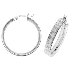 Silver Moondust Hoops G51103-