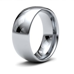 Palladium 8mm Medium Court Wedding Ring