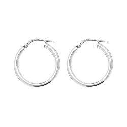 Silver Tube Hoops 
