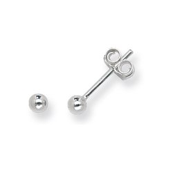 Silver Bead Studs 