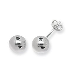 Silver Bead Studs 