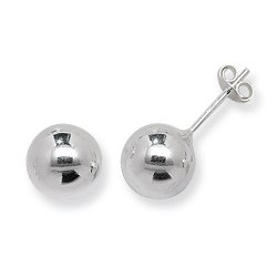 Silver Bead Studs 