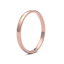 9ct Rose Gold 2mm Premium Medium Court Wedding Ring