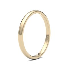 9ct Yellow Gold 2mm Premium Heavy Court Wedding Ring