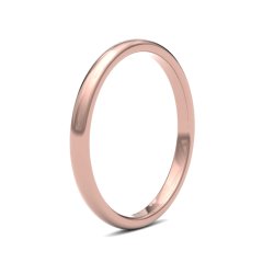 9ct Rose Gold 2mm Premium Heavy Court Wedding Ring